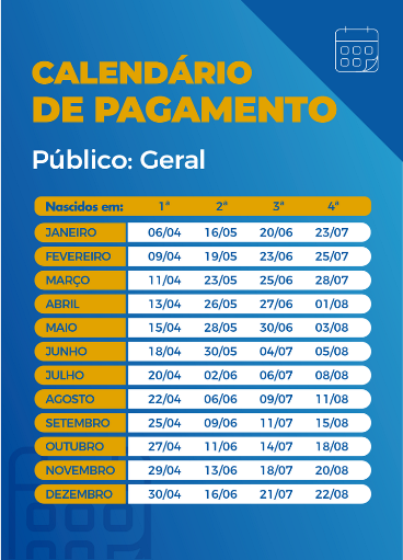 calendário geral