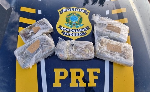 cocaína apreendida pela PRF