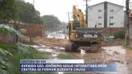 Após fortes chuvas, cratera se abre no bairro Cruzeiro de Santa Bárbara, em SL