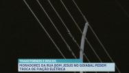 Moradores estão denunciando problemas na rede elétrica da Rua Bom Jesus, em SL