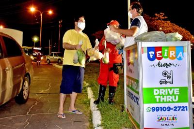 São Luís: feiras oferecem serviços de drive thru