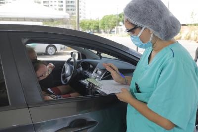 Drive-thru contabiliza 84% de testes negativos para Covid-19