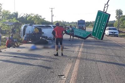 Três mortos e seis feridos em capotamento na BR-402 no MA