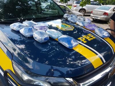 PRF apreende 16 kg de pasta base de cocaína no Maranhão