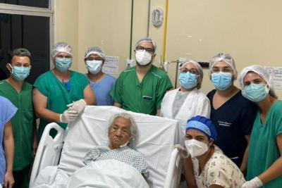 Coroatá: idosa vence Covid após quase 100% de comprometimento pulmonar