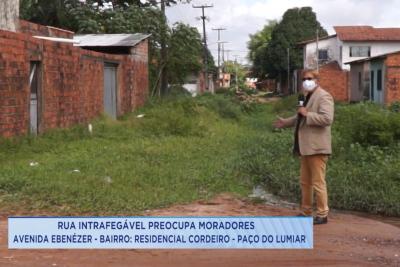 Moradores reclamam de infraestrutura no Residencial Cordeiro