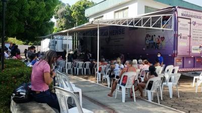 Carreta Mulher realiza atendimentos na cidade de Carolina