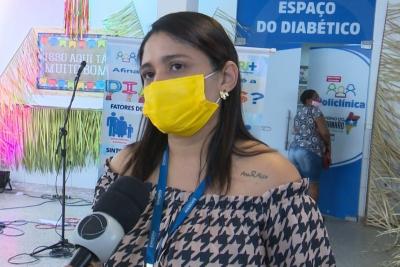  Policlínica Diamante realiza ação no Dia Nacional de Combate a Diabetes