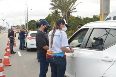 Blitz educativa é realizada nas proximidades do bairro Araçagi