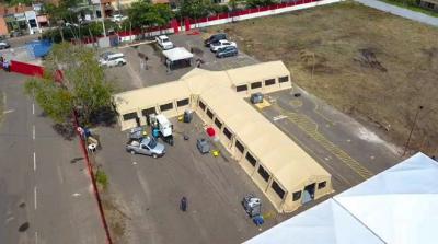 Hospital de Campanha doado pelos EUA para o MA inicia atendimento