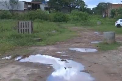 Falta de infraestrutura no Parque Pindorama, bairro de São Luís. 