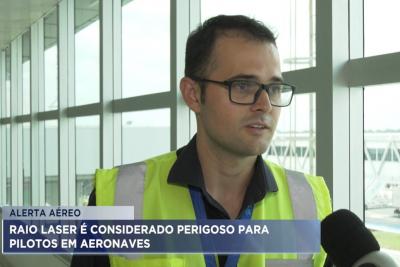 Raio laser é considerado perigoso para pilotos em aeronaves