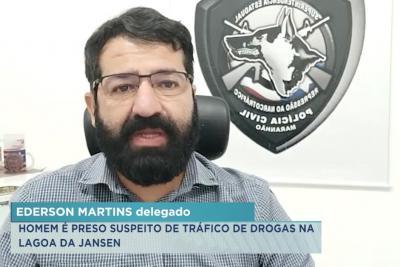 Homem é preso suspeito de tráfico de drogas na Lagoa da Jansen