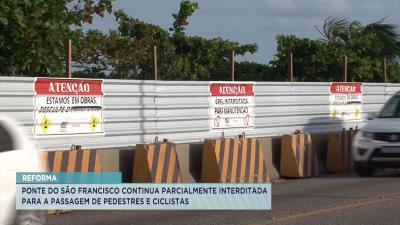 Ponte do São Francisco continua parcialmente interditada