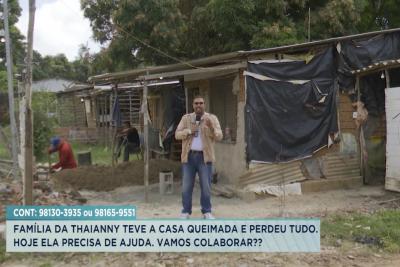 Família faz apelo após casa ser atingida por incêndio