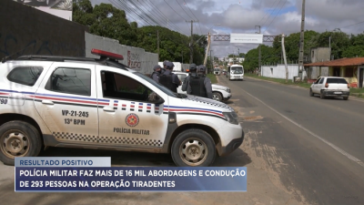 Operação Tiradentes: PM faz mais de 16 mil abordagens e 293 conduções