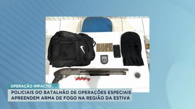 Operação Impacto: equipes do BOPE apreendem arma de fogo na Estiva