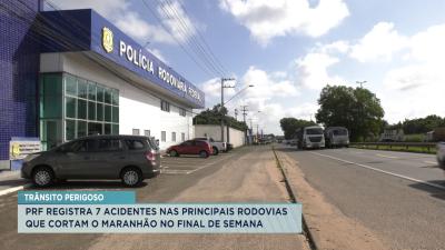 Fim de semana: PRF registra quase 10 acidentes nas rodovias que cortam o Maranhão