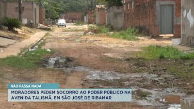 Moradores reclamam de infraestrutura da Avenida Talismã