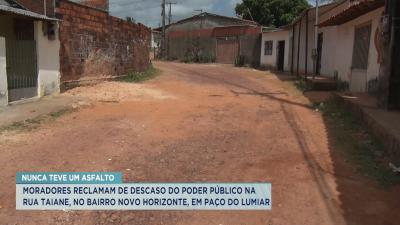 Moradores reclamam de infraestrutura em Paço do Lumiar