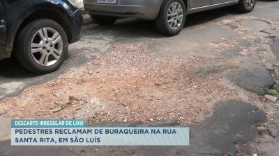 Moradores reclamam de infraestrutura na Rua Santa Rita, em São Luís