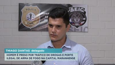 Homem é preso por tráfico de drogas e porte ilegal de arma de fogo em SL