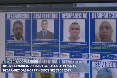 Disque Denúncia registra 34 casos de pessoas desaparecidas nos primeiros meses de 2023