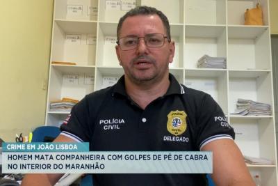 João Lisboa: homem é preso em flagrante após matar companheira com pé de cabra