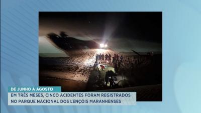 Em 3 meses, 5 acidentes foram registrados no Parque dos Lençóis Maranhenses