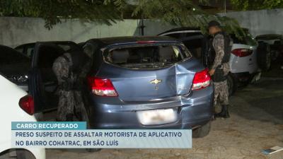 Preso suspeito de assaltar motorista de aplicativo em São Luís