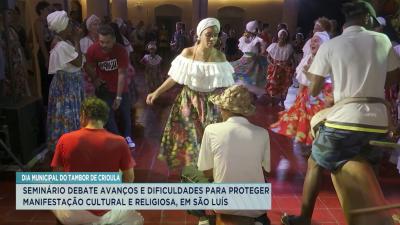 Seminário discute avanços e desafios do Tambor de Crioula em São Luís