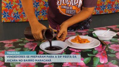 Vendedores se preparam para a 54ª Festa da Juçara no bairro Maracanã