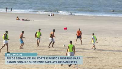 Feriado prolongado movimenta praias da Grande Ilha