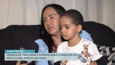 Criança atropelada na Vila Embratel se recupera em casa