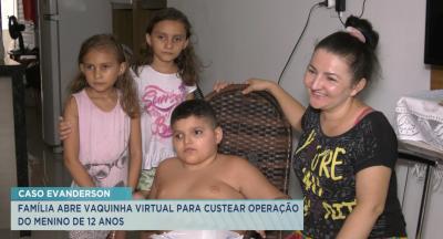 Família faz apelo para custear tratamento médico de menino de 12 anos