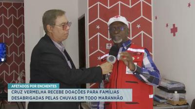 Cruz Vermelha recebe doações para ajudar desabrigados pelas chuvas no Maranhão