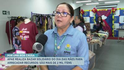 APAE realiza bazar solidário de Dia das Mães para arrecadar recursos
