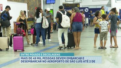 Mais de 49 mil pessoas devem embarcar e desembarcar no aeroporto de São Luís até 2 de janeiro