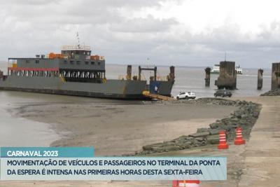 Terminal da Ponta da Espera teve grande fluxo de veículos na manhã desta sexta-feira (17)