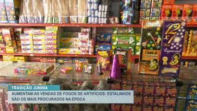 Venda de fogos de artifícios cresce com a chegada das festas juninas 