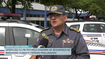 Operação da PM reforça segurança durante o feriado no Maranhão