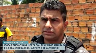 Codó: idosa é encontrada morta com pés e mãos amarrados e boca amordaça 