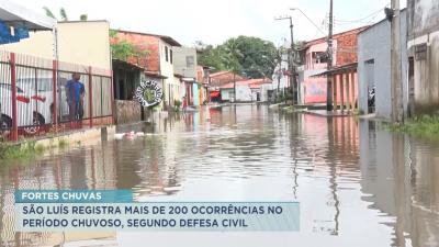 São Luís registra mais de 200 ocorrências no período chuvoso 