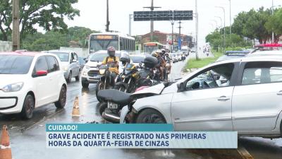 Quatro veículos se envolvem em acidente na Av. dos Franceses, em SL