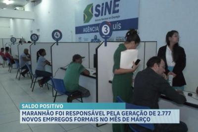 MA tem saldo positivo em empregos formais e atinge o 4ª melhor desempenho do Nordeste