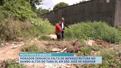 Moradores reclamam de infraestrutura no Alto do Turu III, na Grande Ilha