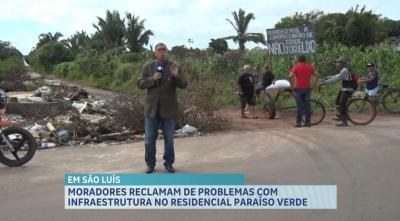 Moradores reclamam de infraestrutura no bairro Cidade Olímpica, em São Luís