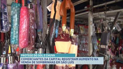 Comerciantes da capital registram aumento na venda de guarda-chuvas