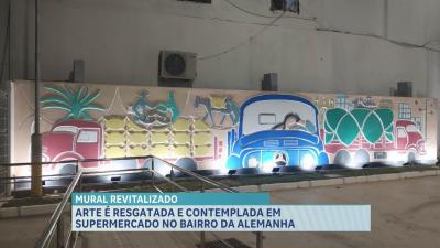 Mural histórico prestes a ser destruído é revitalizado na Alemanha, em SL