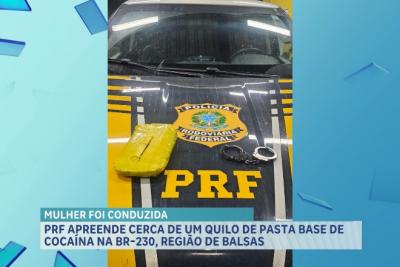 Balsas: PRF prende mulher transportando cocaína em ônibus interestadual